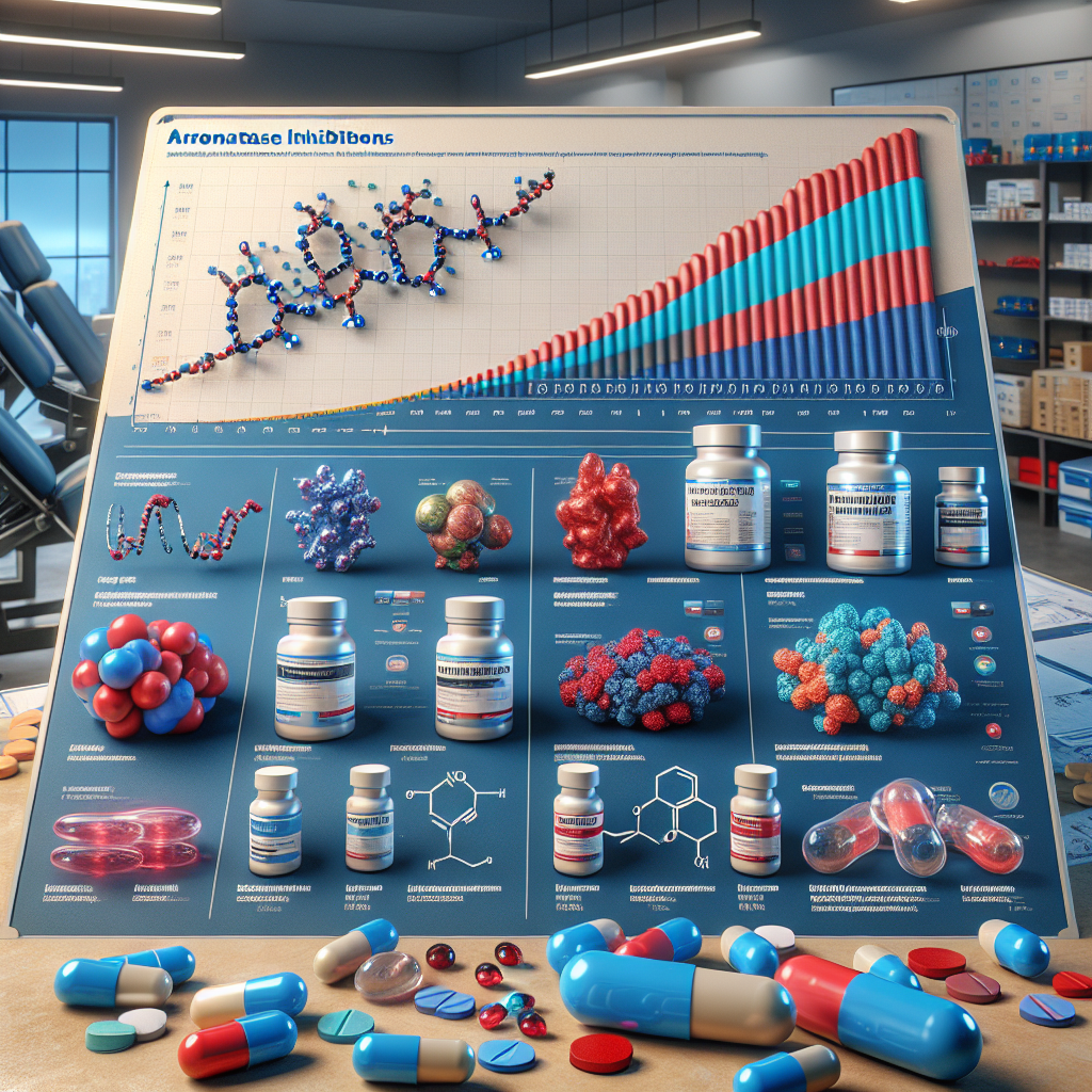 Comparaison de l'efficacité de différents inhibiteurs de l'aromatase en pharmacologie sportive