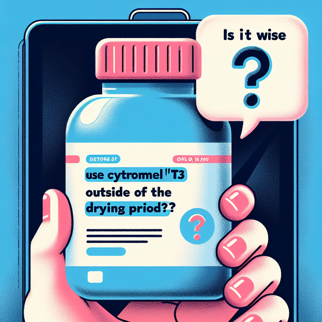 Cytomel (T3) pendant l’intersaison : est-il judicieux de prendre Cytomel (T3) en dehors de la période de séchage ?
