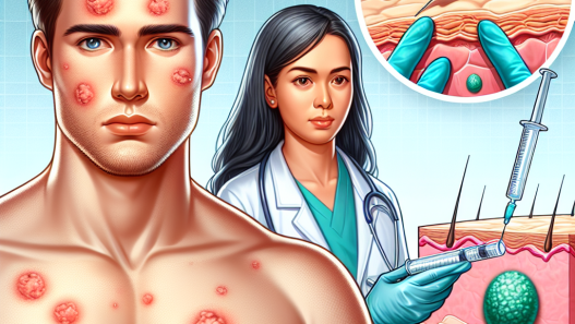 Risques d'acné et de réactions dermatologiques lors de l'utilisation de la méthyltestostérone injectable