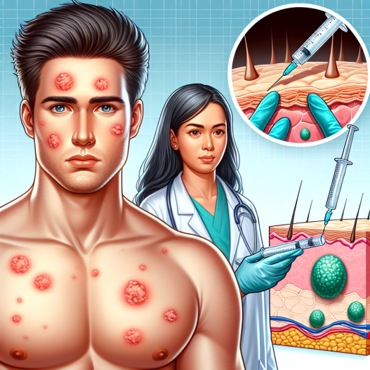 Risques d'acné et de réactions dermatologiques lors de l'utilisation de la méthyltestostérone injectable