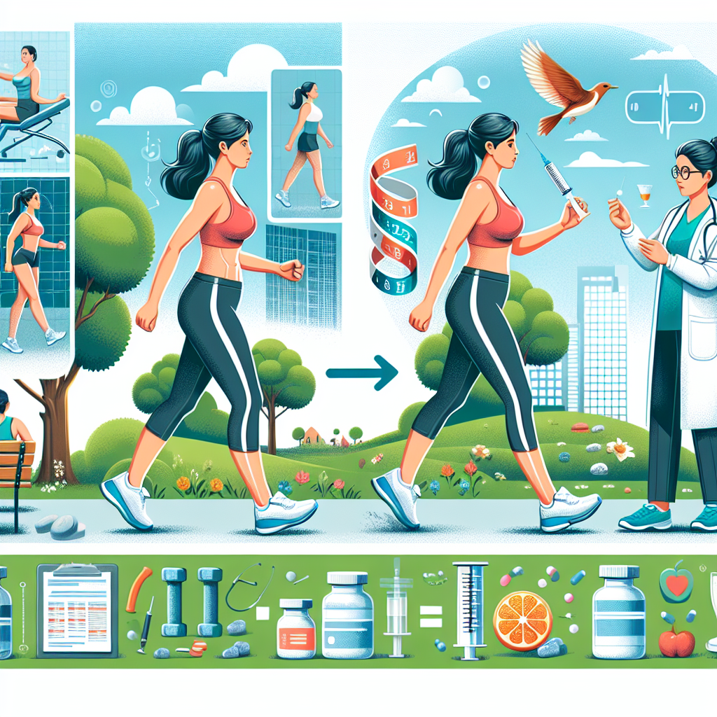 Utilisation de la marche et des injections pour la perte de poids dans un programme complet de pharmacologie sportive