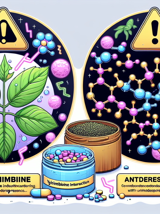 Risques d'interaction de la yohimbine avec les antidépresseurs