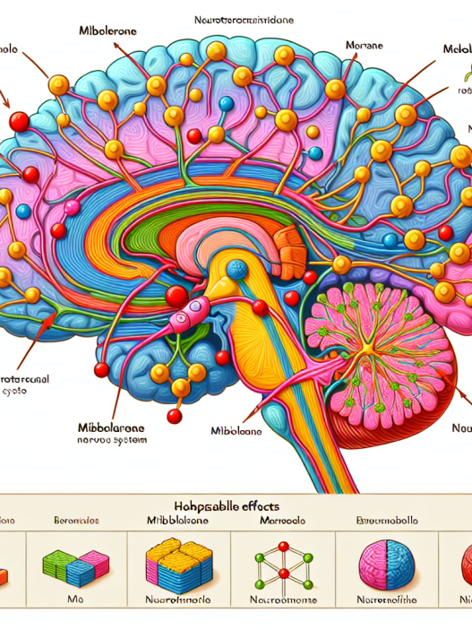 Effet de la Mibolérone sur le fonctionnement du système nerveux central ?