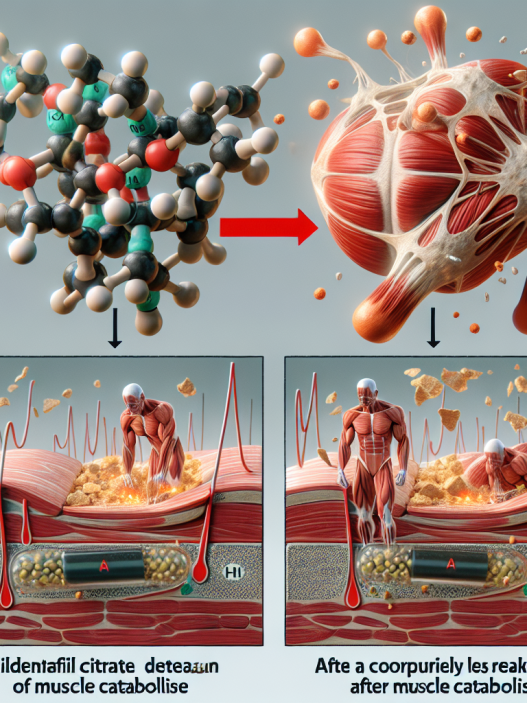 Utilisation du citrate de sildénafil pour réduire le catabolisme musculaire