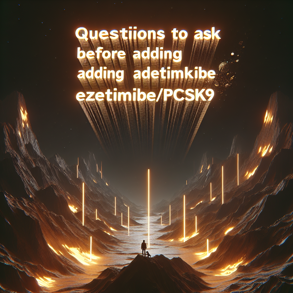 Questions à poser avant d'ajouter l'ézétimibe/PCSK9